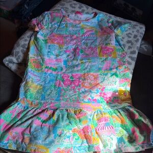 Lilly Pulitzer Multicolor Patchwork Kids Casual Dress
